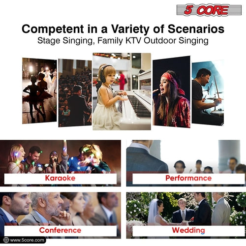 5Core XLR Mikrofon Dynamisch ND-58 - Karaoke & Studio Gesangsmikrofon