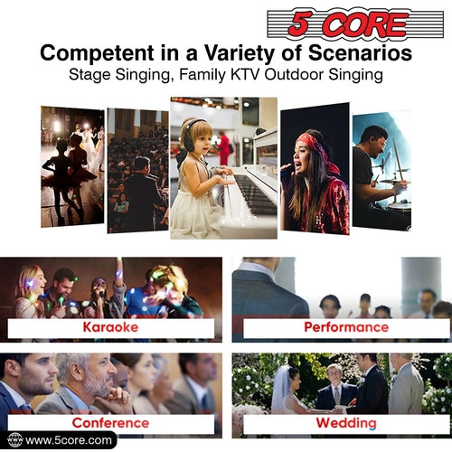 5Core XLR Handmikrofon Dynamisch PM-883 - Karaoke & Studio Gesangsmikrofon