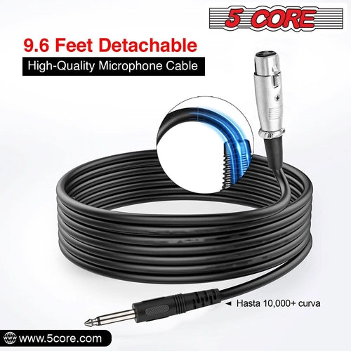 5Core XLR Handmikrofon Dynamisch - Karaoke & Studio Gesangsmikrofon