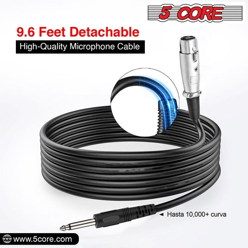 5Core XLR Handmikrofon Dynamisch - Karaoke & Studio Gesangsmikrofon