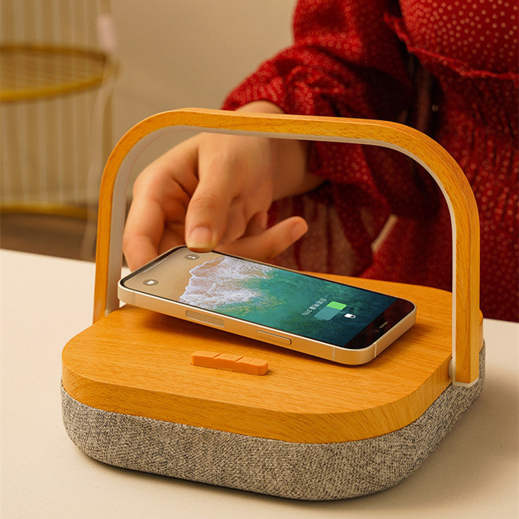 LED-Schreibtischlampe mit Wireless Charger & Bluetooth-Lautsprecher