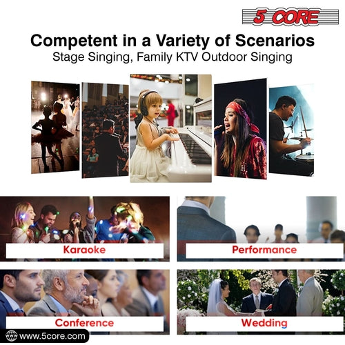 5Core XLR Mikrofon Dynamisch ND-57X - Karaoke & Studio Gesangsmikrofon