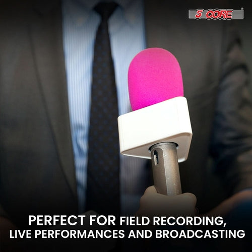5Core Mikrofon Windschutz Schaumstoff - Windscreen für XLR Mikrofone