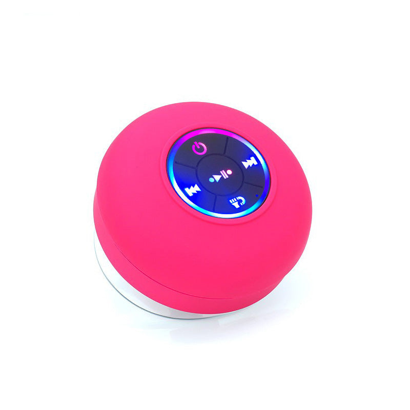 Wasserfester Bluetooth-Lautsprecher mit LED & Saugnapf – Dusch-Speaker