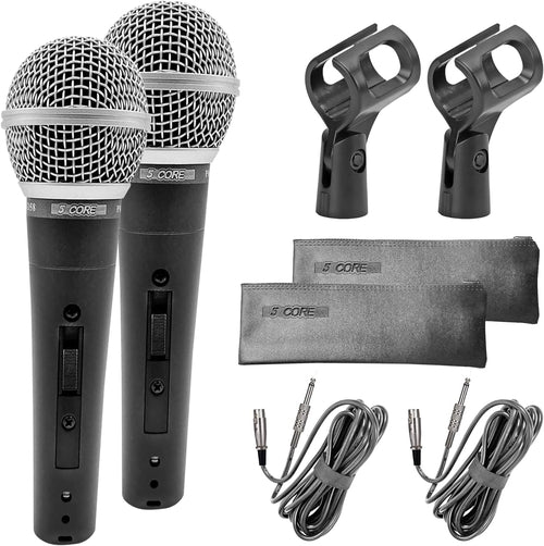 5Core XLR Mikrofon Dynamisch ND-58 - Karaoke & Studio Gesangsmikrofon