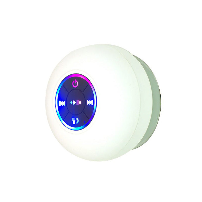 Wasserfester Bluetooth-Lautsprecher mit LED & Saugnapf – Dusch-Speaker