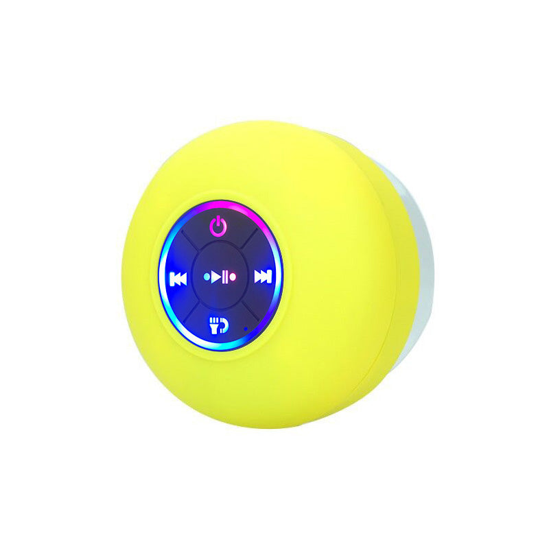Wasserfester Bluetooth-Lautsprecher mit LED & Saugnapf – Dusch-Speaker