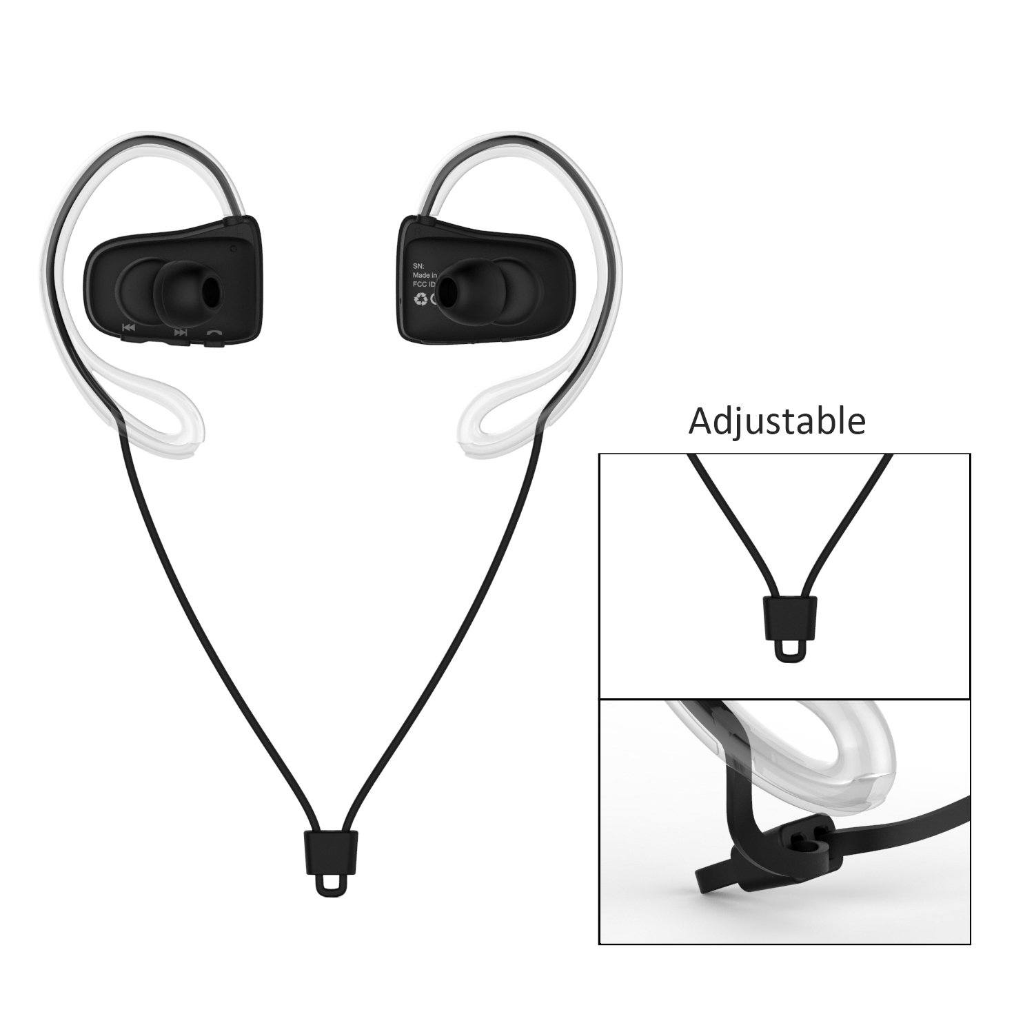 Jabees BSport Bluetooth Sport Kopfhörer - NFC & Dual-Mikrofon