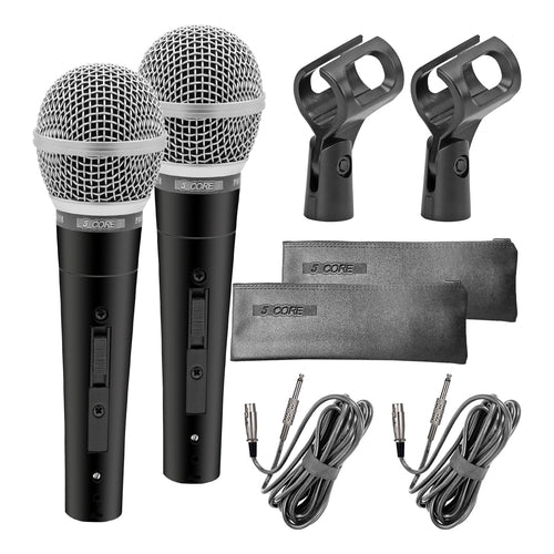 5Core XLR Mikrofon Dynamisch ND-58 - Karaoke & Studio Gesangsmikrofon