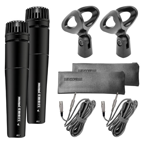 5Core XLR Mikrofon Dynamisch ND-57X - Karaoke & Studio Gesangsmikrofon
