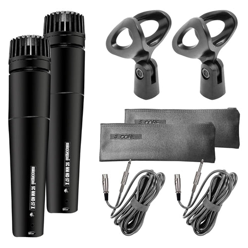 5Core XLR Mikrofon Dynamisch ND-57X - Karaoke & Studio Gesangsmikrofon