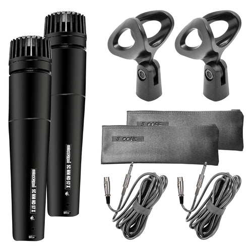 5Core XLR Mikrofon Dynamisch ND-57X - Karaoke & Studio Gesangsmikrofon