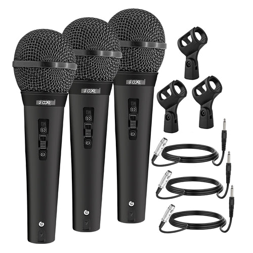 5Core XLR Handmikrofon Dynamisch - Karaoke & Studio Gesangsmikrofon