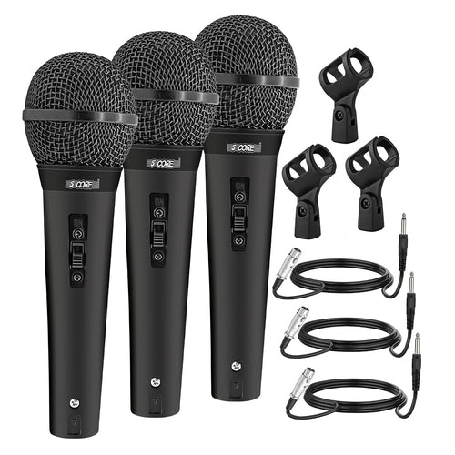 5Core XLR Handmikrofon Dynamisch - Karaoke & Studio Gesangsmikrofon