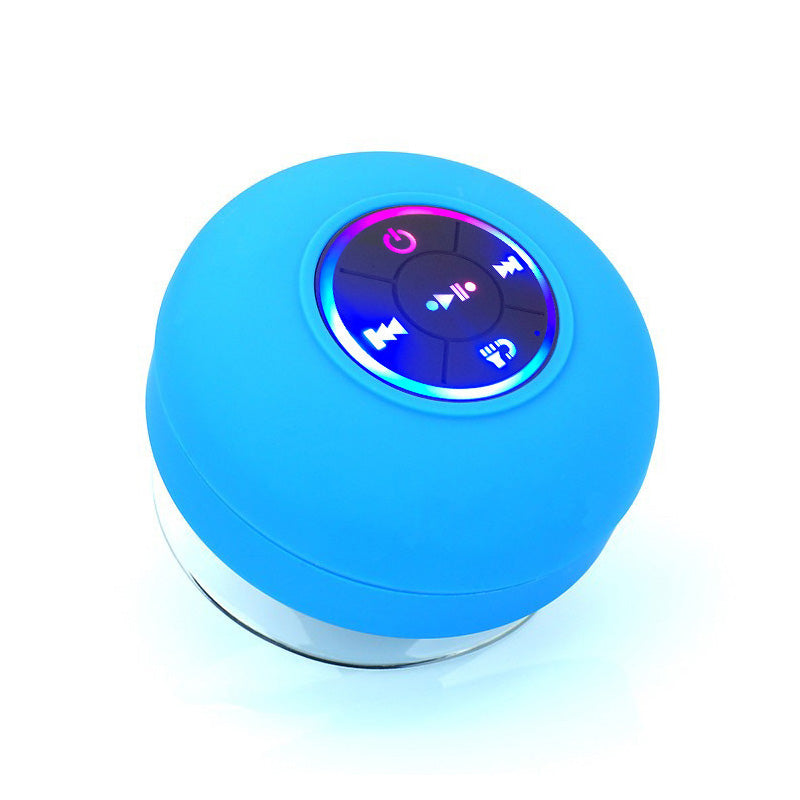Wasserfester Bluetooth-Lautsprecher mit LED & Saugnapf – Dusch-Speaker