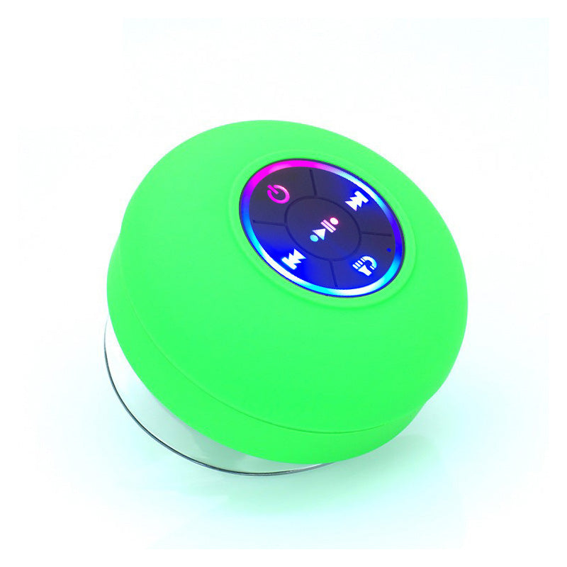Wasserfester Bluetooth-Lautsprecher mit LED & Saugnapf – Dusch-Speaker