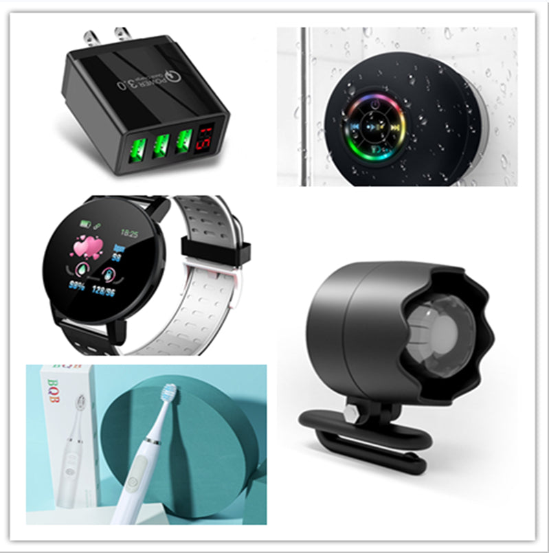 Wasserfester Bluetooth-Lautsprecher mit LED & Saugnapf – Dusch-Speaker