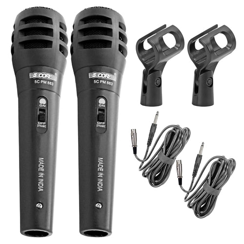 5Core XLR Handmikrofon Dynamisch PM-883 - Karaoke & Studio Gesangsmikrofon